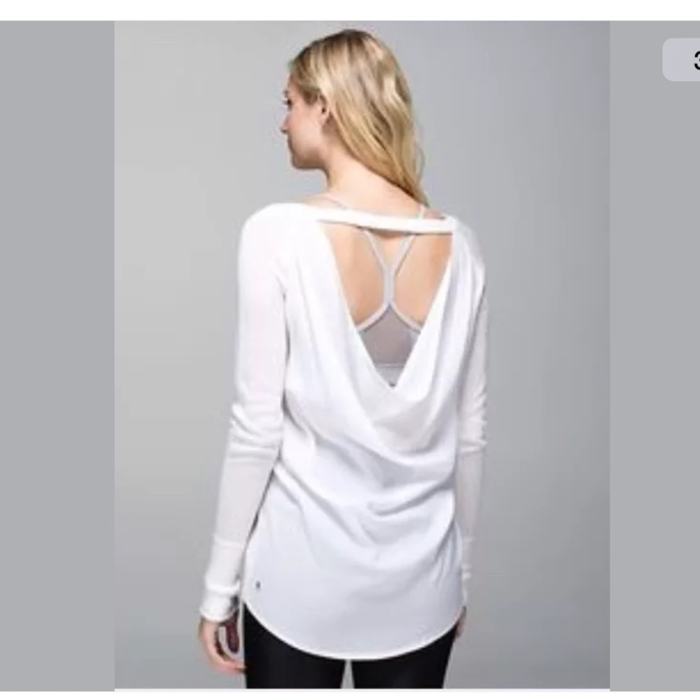 RARE Lululemon cream unity sweater sz 4